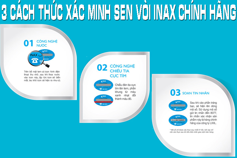 Cách phân biệt sản phẩm INAX chính hãng